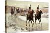 Napoleon and his Escort-Jan Chelminski-Stretched Canvas