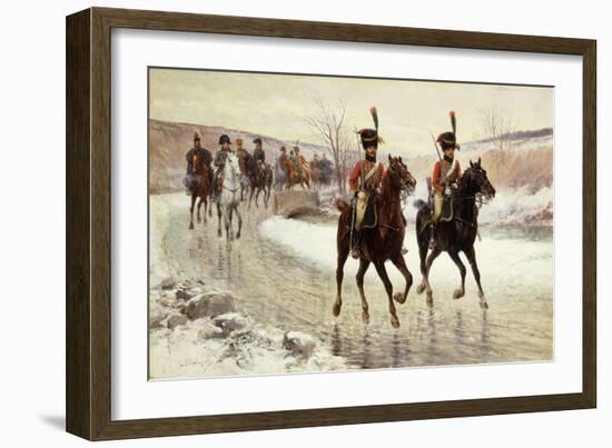 Napoleon and his Escort-Jan Chelminski-Framed Giclee Print