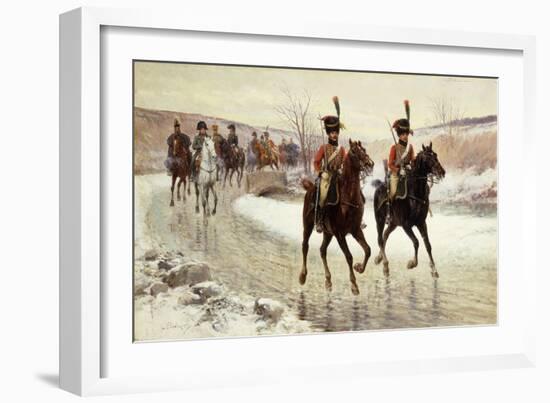 Napoleon and his Escort-Jan Chelminski-Framed Giclee Print