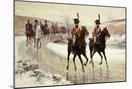 Napoleon and his Escort-Jan Chelminski-Mounted Giclee Print