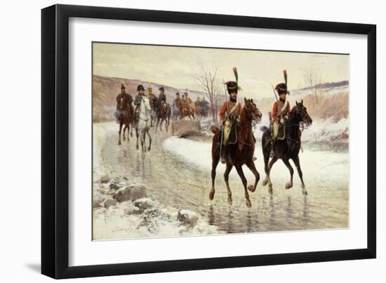 Napoleon and His Escort-Jan Van Chelminski-Framed Giclee Print