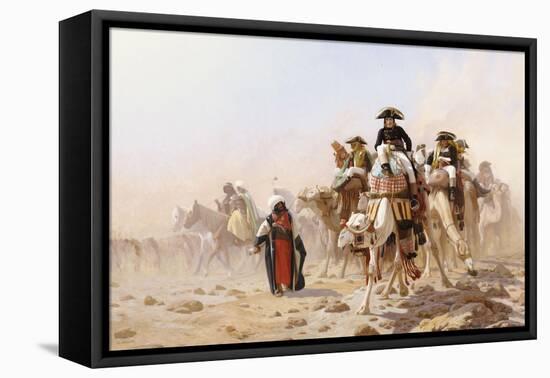 Napoleon and His General Staff-Jean Leon Gerome-Framed Stretched Canvas