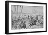 Napoleon and His Men Fighting at the Pyramids-null-Framed Giclee Print