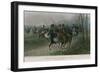 Napoleon and His Staff Surprised by Cossacks-null-Framed Giclee Print