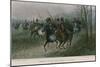 Napoleon and His Staff Surprised by Cossacks-null-Mounted Giclee Print