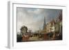 Napoleon and Josephine Enter Antwerp-Mathieu Ignace van Bree-Framed Giclee Print