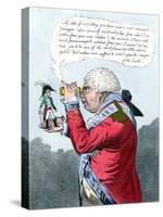 Napoleon and King George III as Gulliver and the King of Brobdingnag, July 1803-James Gillray-Stretched Canvas