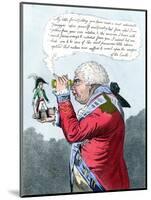 Napoleon and King George III as Gulliver and the King of Brobdingnag, July 1803-James Gillray-Mounted Giclee Print