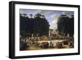 Napoleon and Marie Louise at the Tuileries-Etienne-barthelemy Garnier-Framed Giclee Print