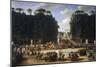 Napoleon and Marie Louise at the Tuileries-Etienne-barthelemy Garnier-Mounted Giclee Print