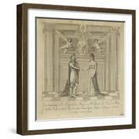 Napoleon and Marie Louise, the Covenant of Marriage-null-Framed Giclee Print