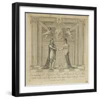 Napoleon and Marie Louise, the Covenant of Marriage-null-Framed Giclee Print