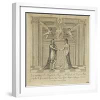 Napoleon and Marie Louise, the Covenant of Marriage-null-Framed Giclee Print