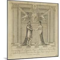 Napoleon and Marie Louise, the Covenant of Marriage-null-Mounted Giclee Print