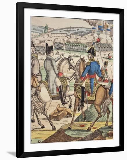 Napoleon and Marshal Ney at the Battle of Jena, October 1806-Jean-Charles Pellerin-Framed Giclee Print