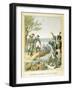 Napoleon and Massena on the Island of Lobau, May 1809-null-Framed Giclee Print