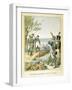 Napoleon and Massena on the Island of Lobau, May 1809-null-Framed Giclee Print