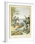 Napoleon and Massena on the Island of Lobau, May 1809-null-Framed Giclee Print