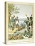 Napoleon and Massena on the Island of Lobau, May 1809-null-Stretched Canvas