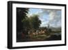 Napoleon and Members of His Court on a Stag Hunt, 1806-Arnold Boonen-Framed Giclee Print