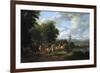 Napoleon and Members of His Court on a Stag Hunt, 1806-Arnold Boonen-Framed Giclee Print