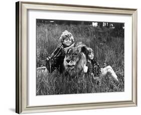 Napoleon and Samantha Avec Johnny Whitaker Et Jodie Foster 1972-null-Framed Photo