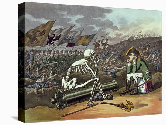 Napoleon and Skeleton, 18th-Thomas Rowlandson-Stretched Canvas