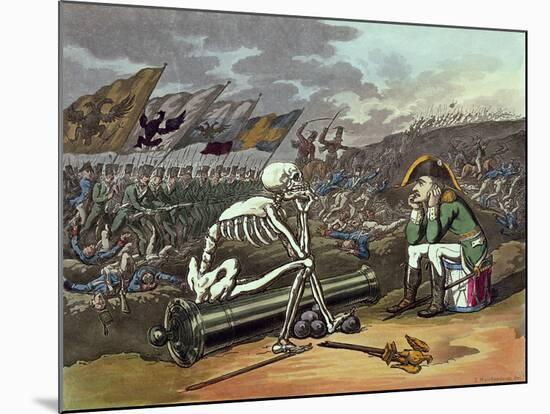 Napoleon and Skeleton, 18th-Thomas Rowlandson-Mounted Giclee Print