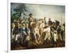 Napoleon and the Bavarian and Wurttemberg Troops in Abensberg, 20th April 1809-Jean Baptiste Debret-Framed Giclee Print