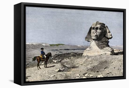 Napoleon and the Sphinx at the Time of the French Invasion of Egypt, c.1798-null-Framed Stretched Canvas