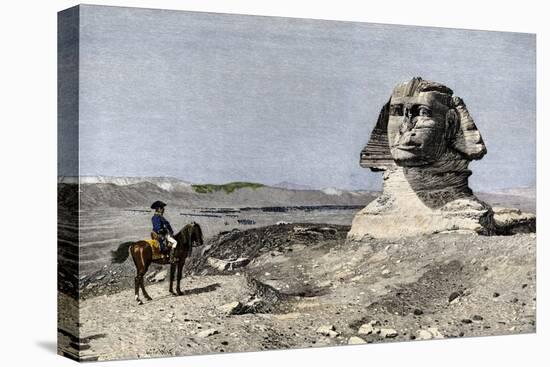 Napoleon and the Sphinx at the Time of the French Invasion of Egypt, c.1798-null-Stretched Canvas