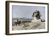 Napoleon and the Sphinx at the Time of the French Invasion of Egypt, c.1798-null-Framed Giclee Print