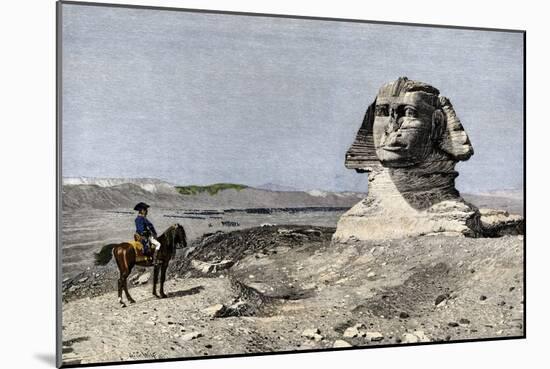 Napoleon and the Sphinx at the Time of the French Invasion of Egypt, c.1798-null-Mounted Giclee Print