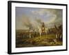 Napoleon Approaching Regensburg, 1840-Albrecht Adam-Framed Giclee Print