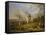 Napoleon Approaching Regensburg, 1840-Albrecht Adam-Framed Stretched Canvas