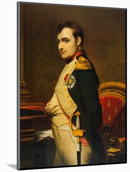 Napoleon as Emperor in His Study Circa 1807-null-Mounted Photographic Print