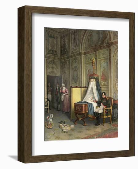 Napoleon as Father-Albert Pierre Dawant-Framed Art Print