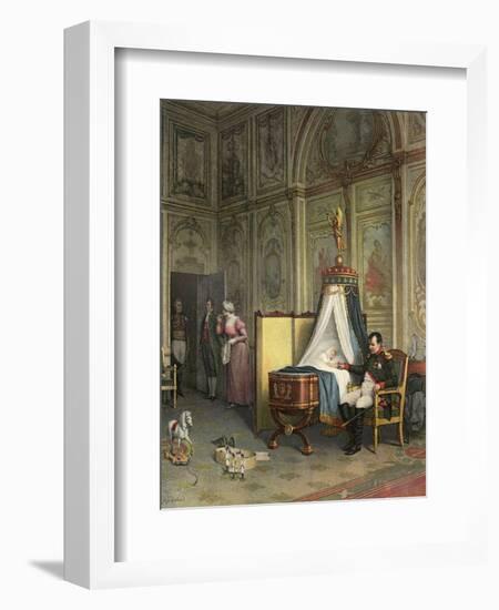 Napoleon as Father-Albert Pierre Dawant-Framed Art Print