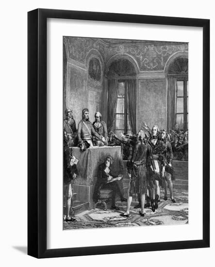 Napoleon Assumes Power-LCA Couder-Framed Art Print