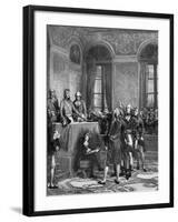 Napoleon Assumes Power-LCA Couder-Framed Art Print