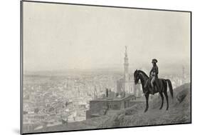 Napoleon at Cairo During His Egyptian Campaign Goes out Riding All by Himself and Stops-null-Mounted Art Print