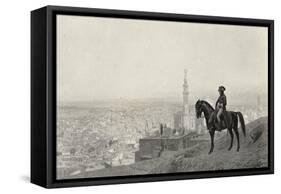 Napoleon at Cairo During His Egyptian Campaign Goes out Riding All by Himself and Stops-null-Framed Stretched Canvas