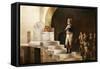 Napoleon at Charlemagne's Throne '98-Henri-Paul Motte-Framed Stretched Canvas