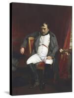 Napoleon at Fontainebleau During the First Abdication - April 1814-Paul Delaroche-Stretched Canvas