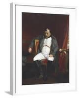 Napoleon at Fontainebleau During the First Abdication - April 1814-Paul Delaroche-Framed Giclee Print