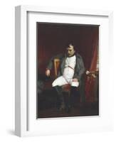 Napoleon at Fontainebleau During the First Abdication-Paul Delaroche-Framed Giclee Print