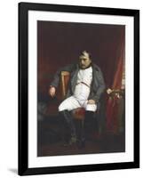 Napoleon at Fontainebleau During the First Abdication-Paul Delaroche-Framed Giclee Print