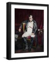 Napoleon at Fontainebleau During the First Abdication-Paul Delaroche-Framed Giclee Print