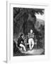 Napoleon at St Helena Dictating Memoirs to French Historian Emmanuel De Las Cases-null-Framed Giclee Print