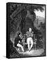 Napoleon at St Helena Dictating Memoirs to French Historian Emmanuel De Las Cases-null-Framed Stretched Canvas